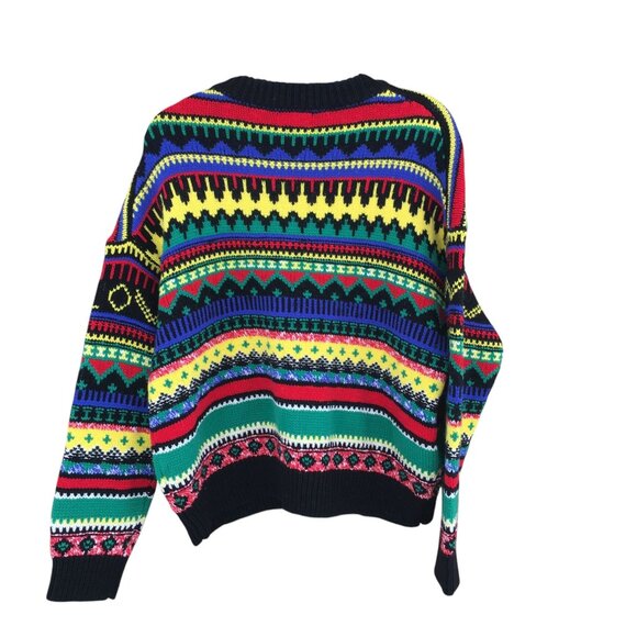 Polo Ralph Lauren Fair Isle Wool Cashmere Blend Sweater Women’s XL Multicolor - Picture 3 of 11